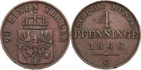 Preussen, Königreich 4 Pfennige Wilhelm I. (1861-1888) - Kursmünze (1861-1871) -