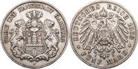 Kaiserreich, Hamburg 5 Mark Kursmünze (1891-1913) -