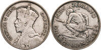 Neuseeland 1 Shilling George V. (1910-1936) - Kursmünze (1933-1935) -