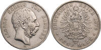 Kaiserreich, Sachsen 5 Mark Albert (1873-1902) - Kursmünze (1875-1889) -