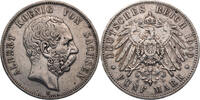 Kaiserreich, Sachsen 5 Mark Albert (1873-1902) - Kursmünze (1891-1902) -