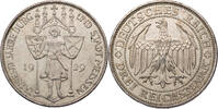 Weimarer Republik 3 Reichsmark 1000 Jahre Burg und Stadt Meißen -