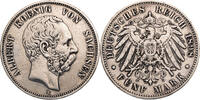 Kaiserreich, Sachsen 5 Mark Albert (1873-1902) - Kursmünze (1891-1902) -
