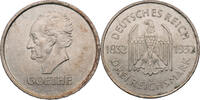 Weimarer Republik 3 Reichsmark Zum 100. Todestag Goethes -