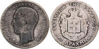 Griechenland 1 Drachme George I. (1863-1912) - Kursmünze (1868-1883) -