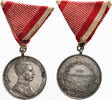 Österreich, Kaiserreich Tragbare Medaille Tapferkeitmedaille - Franz Joseph - Der Tapferkeit von Leisek -