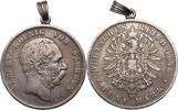 Kaiserreich, Sachsen 5 Mark 1876 E Albert (1873-1902) - Kursmünze (1875-1889) TTB gehenkelt