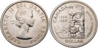 Kanada Dollar 100 Jahre British Columbia 1858-1958 -