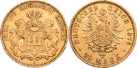 Kaiserreich, Hamburg 20 Mark Kursmünze (1875-1889) -