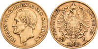 Kaiserreich, Sachsen 20 Mark Johann (1854-1873) - Kursmünze -