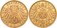 Kaiserreich, Lübeck 10 Mark Kursmünze (1905-1910) -