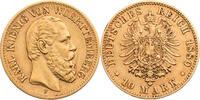 Kaiserreich, Württemberg 10 Mark Karl (1864-1891) - Kursmünze (1874-1888) -