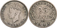 Seychellen 25 Cents George VI. (1936-1952) - Kursmünze (1939-1944) -