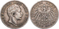 Kaiserreich, Preussen 5 Mark 1900 A Wilhelm II. (1888-1918) - Kursmünze (1891-1908) TTB Randfehler