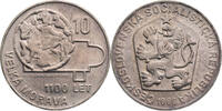 Tschechoslowakei 10 Korun 1966 1100th Anniversary of Great Moravia ss-vz 20,00 EUR  + 10,00 EUR frais d'envoi