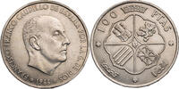 Spanien 100 Pesetas 1966 Francisco Franco - Kursm&uuml;nze (1966-1970) ss-vz 50,00 EUR  + 10,00 EUR frais d'envoi