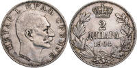 Serbien, K&ouml;nigreich 2 Dinara 1904 Peter I. (1903-1918) - Kursm&uuml;nze (1904... 30,00 EUR  + 10,00 EUR frais d'envoi