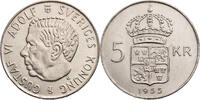 Schweden 5 Kronor 1955 Gustaf VI Adolf - Kursm&uuml;nze (1954-1971) ss-vz 20,00 EUR  + 10,00 EUR frais d'envoi