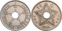 Belgischer Kongo 10 Centimes 1911 Albert I. (1909-1934) - Kursm&uuml;nze (191... 10,00 EUR  + 10,00 EUR frais d'envoi