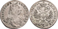 RDR, Habsburg 3 Kreuzer 1753 Maria Theresia (1740-1780) - Kursm&uuml;nze (175... 120,00 EUR  + 10,00 EUR frais d'envoi