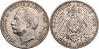 Kaiserreich, Baden 3 Mark 1914 G Friedrich II. (1907-1918) - Kursm&uuml;nze (... 45,00 EUR  + 10,00 EUR frais d'envoi