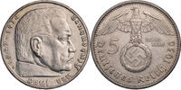 Drittes Reich 5 Reichsmark 1936 A Hindenburg - Kursm&uuml;nze (1935-1936) ss,... 35,00 EUR  + 10,00 EUR frais d'envoi