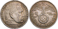 Drittes Reich 5 Reichsmark 1938 A Hindenburg - Kursm&uuml;nze (1936-1939) ss,... 35,00 EUR  + 10,00 EUR frais d'envoi