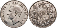 Kanada 50 Cents 1949 George VI. (1936-1952) - Kursm&uuml;nze (1948-1952) ss-v... 25,00 EUR  + 10,00 EUR frais d'envoi