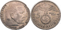 Drittes Reich 5 Reichsmark 1936 G Hindenburg - Kursm&uuml;nze (1936-1939) ss,... 40,00 EUR  + 10,00 EUR frais d'envoi