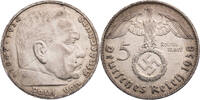 Drittes Reich 5 Reichsmark 1938 D Hindenburg - Kursm&uuml;nze (1936-1939) ss,... 35,00 EUR  + 10,00 EUR frais d'envoi