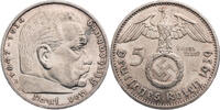 Drittes Reich 5 Reichsmark 1939 E Hindenburg - Kursm&uuml;nze (1936-1939) ss-... 40,00 EUR  + 10,00 EUR frais d'envoi