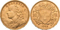 Schweiz 20 Franken Vreneli - Kursmünze (1897-1949) -