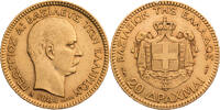 Griechenland 20 Drachmen 1884 George I. (1863-1913) - Kursmünze TTB