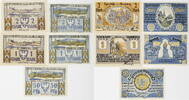 Arnsberg 50 Pfennig, 2x1 Mark, 2x2 Mark Lot von 5 verschiedenen Kleinschecks -