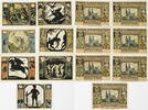 Xanten 6x50 Pfennig, 1Mark Komplette Serie von 7 Scheinen - Nibelungensage -