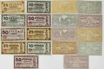 Köln 10, 25, 50 Pfennig Lot von 9 verschiedenen Scheinen - 3 komplette Serien -