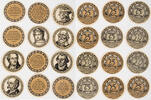 Eckartsberga 6x25, 3x50, 3x75 Pfennig 2 komplette Serien von 12 runden Scheinen - Zitate und Persönlichkeiten -