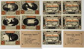 Plön 5x50 Pfennig Komplette Serie holsteinische Schweiz - mit Originalumschlag -