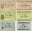 Elberfeld 5, 10, 20 Mark Komplette Serie von 3 Scheinen - Kriegsnotgeld - KN rot -