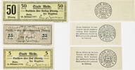 Melle 5, 25, 50 Lot von 3 verschiedenen Scheinen -