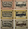 Exin 10, 25, 50 Pfennig Komplette Serie von 3 Scheinen -