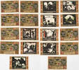 Fürstenwalde 3x20, 3x25, 3x50 Pfennig Lot von 9 verschiedenen Scheinen -