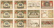 Saarburg 6x50 Pfennig Komplette Serie von 6 Scheinen -