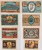 Waltershausen 5, 10, 20, 50 Pfennig Komplette Serie von 4 Scheinen -