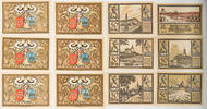 Huma 6x50 Pfennig Serie von 6 Scheinen - 1x keine Vögel -