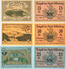 Silberberg (Srebrna Góra) 25, 50, 75 Pfennig Komplette Serie von 3 Scheinen -