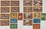 Merseburg 5, 10, 20, 25, 6x50 Pfennig Komplette Serie von 10 Scheinen -