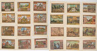 Burgsteinfurt 12x50 Pfennig Komplette Serie von 12 Scheinen -