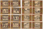 Lüneburg 4x50, 4x75 Pfennig Komplette Serie von 8 Scheinen - violett -