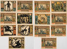 Xanten 6x50 Pfennig, 1 Mark Komplette Serie von 7 Scheinen -